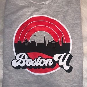 boston U cropped sweatshirt!